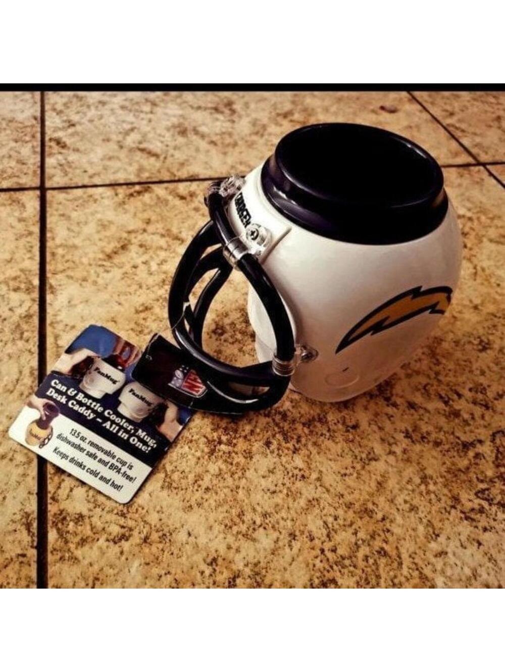 NFL Chargers Helmet Mug Cup Cooler New blue